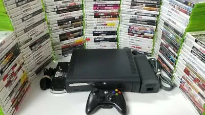 $149.99 • Buy Microsoft Xbox 360 ELITE Original Console 120gb Hard Drive HDD W/ Games - TESTED
