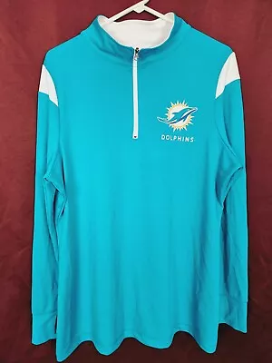 NFL MIAMI DOLPHINS Shirt 2XL Women Team Apparel TX3 Cool Long Sleeve • $7.95