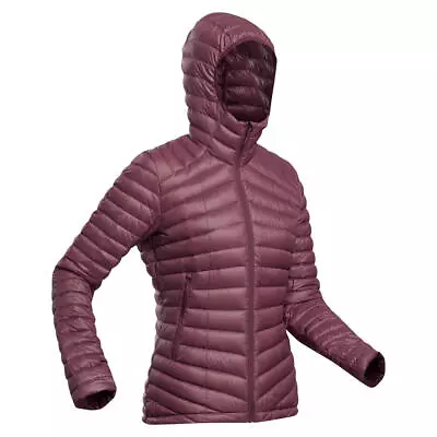 Women Mountain Down Jacket Top Coat Padded Puffer Hood Mt100 -5°C Forclaz • £62.98