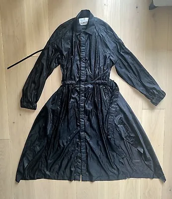 ADIDAS X YOHJI YAMAMOTO Y-3 BLACK SHIRT NYLON DRESS LAYERING JACKET SIZE M • £115