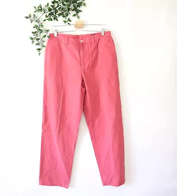 Vineyard Vines Men's Flat Front Dark Pink Pants Size 32 X 32 • $12.98