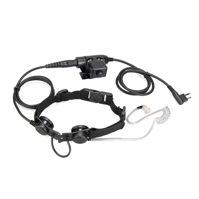 $33.59 • Buy Airsoft Throat Mic Earpiece PTT For Motorola GP308 CLS1410 VL130 CP200 XV1100