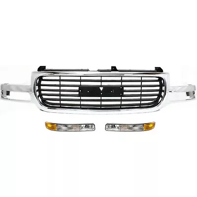 Grille Grill For Yukon GMC XL 1500 2500 Sierra Truck HD Heavy Duty 2001-2002 • $184.66