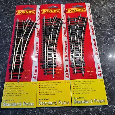 Hornby OO Gauge R8073 R/H Points Joblot Nickel Silver • £25