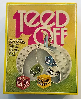 Teed Off Dice Golf Game Vintage 1972 Complete With Instructions Score Pad • $20