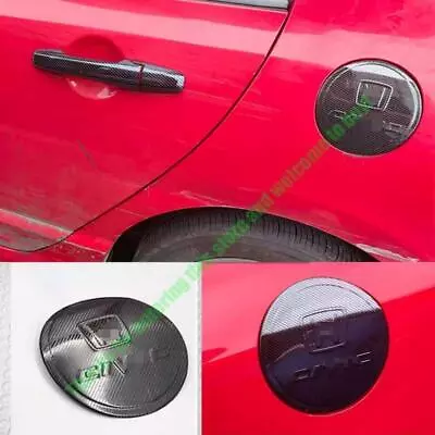 For Honda Civic 2006-2011 Steel Carbon Fiber Side Door Fuel Oil Tank Cap Cover • $22.10