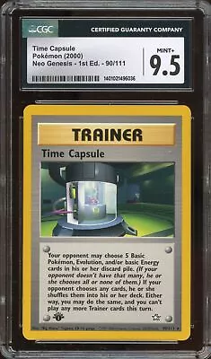 Pokemon Time Capsule Neo Genesis 1st Edition Rare #90 CGC 9.5 • $0.99