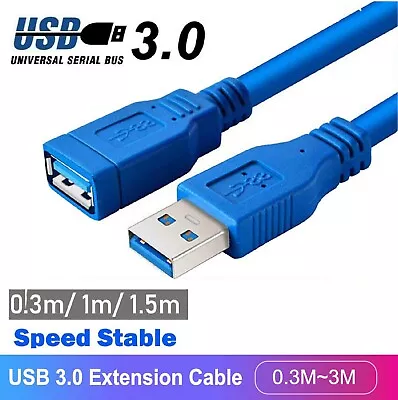 SuperSpeed USB 3.0 Male To Male Data Cable Extension Cord For Laptop PC Camera • $9.99