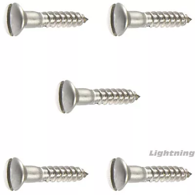 #6 X 3/4  Oval Head Wood Screws Slotted Stainless Steel Quantity 50 • $11.76