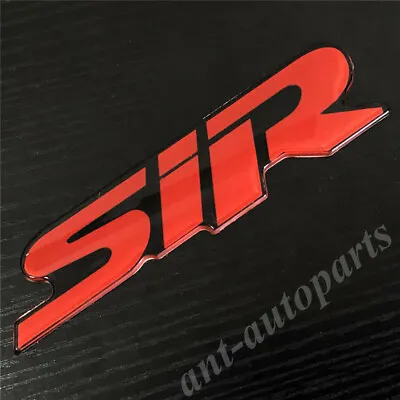 Red 3D SiR Trunk Rear Fender Emblem Badge Decal Stickers JDM Sport Turbo • $9.90