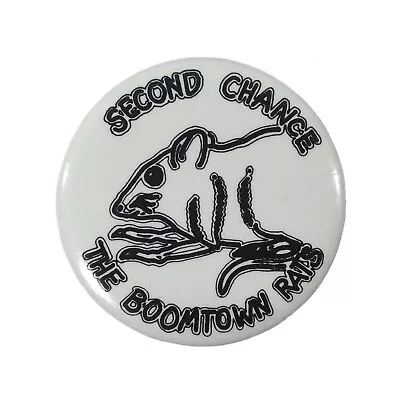 Vtg 80S BOOMTOWN RATS ROCK POP PUNK NEW WAVE BAND T SHIRT PIN BUTTON Live Aid • $18