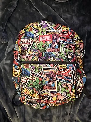 Marvel Comics Avengers Large Backpack School Travel Bag Hulk Iron Man  • £10.84