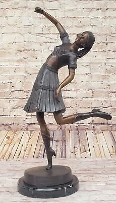 Lady Dancer Chiparus Marble Sculpture Art Deco Bronze Sculpture Statue Artwork • $209.50