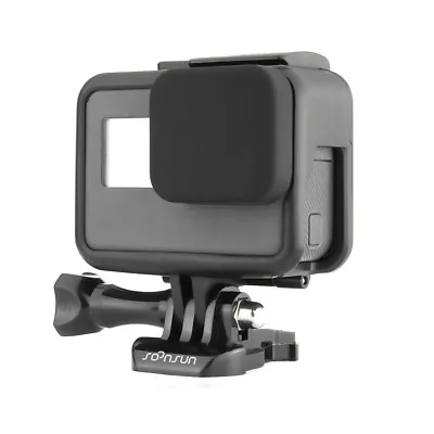 Frame Mount Protective Housing Case With Lens Cap Cover For GoPro Hero 5 6 7 • $8.99