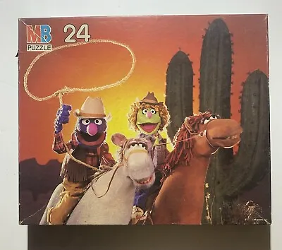 Vintage Sesame Street Muppets Milton Bradley 24 Piece Puzzle • $10