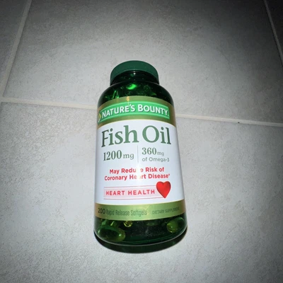 $16.99 • Buy Natures Bounty 1200 Mg Fish Oil 360 Mg OMEGA-3 200 Rapid Release Softgels 12/23