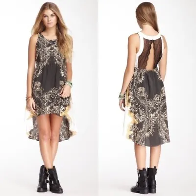 Free People Russian Plate Lace Open Back Dress XS EUC • $29.50