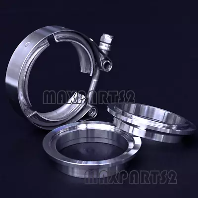 2.5  Inch 64mm V-Band Vband Clamp Stainless Steel Flange Exhaust Pipe Tailpipe  • $23.90