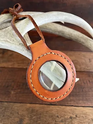 Magnifying Glass Lens Pendant Leather Necklace 5X 2 Inch Lens • $24.99