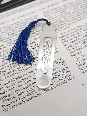 Solid Silver Art Noveau Style Bookmark Excellent Condition Birmingham Hallmarks • $55.95