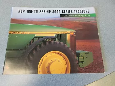 John Deere 8100 8200 8300 8400 Tractor Brochure 32 Pages W/Poster Inside • $45