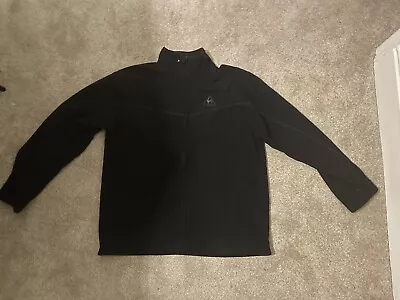 Le Coq Sportif Black Long Sleeve Men’s XL High Neck Full Zip Track Jacket • £15