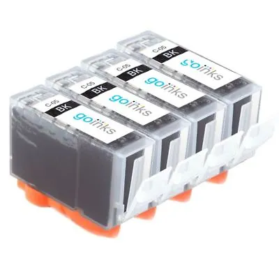 4 Black (PGI) Ink Cartridges For Canon PIXMA IP3500 MP510 MP610 MP950 MX850 • £9.25