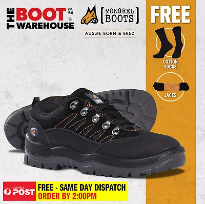 Mongrel Work Boots 390080 Aluminum Safety Toe Cap Black/Grey 'NEW STYLE' • $156.95