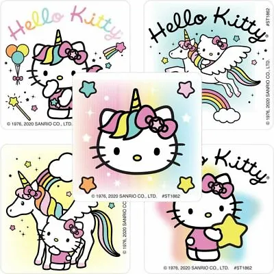 Hello Kitty Stickers X 5 - Hello Kitty Unicorn Party Loot Birthday Favours Fun • $2.95
