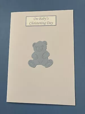 £1.20 • Buy Handmade Christening Card Boy