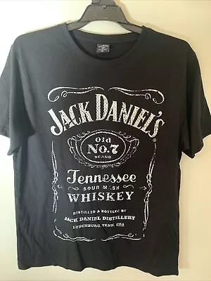 Jack Daniels Tennessee Whiskey Adult Tshirt Size Medium Old No 7 • $13.99