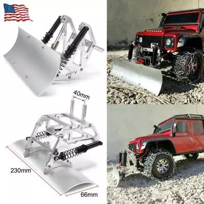 Aluminum Snow Shovel Plow Blade For 1/10 RC Axial SCX10 Ll 90047 Traxxas TRX4 • $35.25