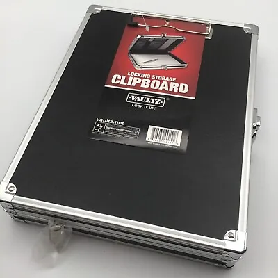 Vaultz Locking Storage Clipboard 10 1/8” X 12 5/8” X 2 3/8” New Hard Case • $25