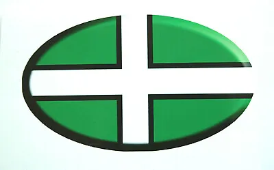 Devon County Flag Car Sticker 3D Embossed Effect Plain  (165-1) • £4.75