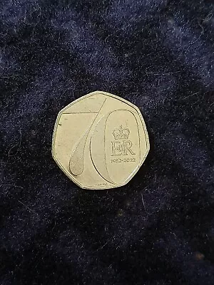 Unique 70 Year Jubilee 50p • £10