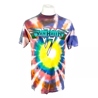 Van Halen Tour T Shirt Medium Tye Dye Band Tee 2008 Tour Concert Tee Rock Band • £30