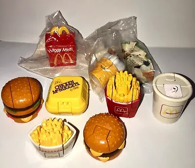 McDino Changeables McDonalds Happy Meal Toys Lot Of 8 Dino Transformers 1990 • $54.95
