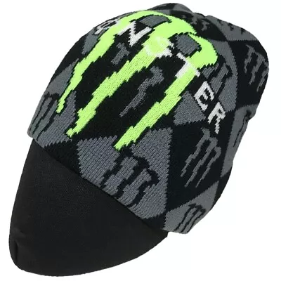 Monster Energy Monogram Beanie Knit Cap Black Free Size MENS New Old Stock • $122.54