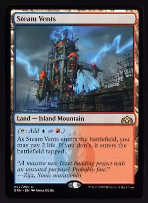 Steam Vents 257/259 Non Foil Rare Guilds Of Ravnica Magic The Gathering NM • $13.99