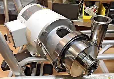 Stainless Steel Centrifugal Pump 1-1/2  X 1-1/2  Sanitary Tri-Clamp Connection • $150