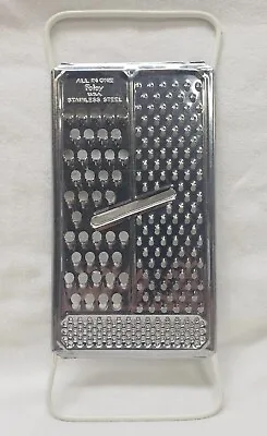Vintage Foley All In One Stainless Hand Held Grater Shredders Rubber Handle • $7.99