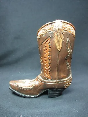 JPC Resin Mini Cowboy Boot - Just Plain Country - Thunderbird - 4.25  Tall • $9.95