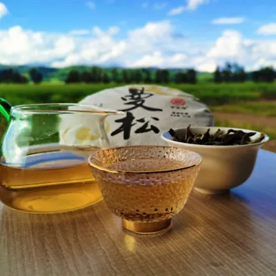 $41.45 • Buy Organic Zhonghong India Mansong Pu'er Raw Tea Cake Green Tea Healthy Drink 357g 