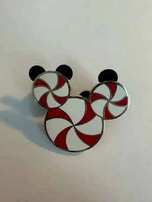 Candy Cane Peppermint Mickey Icon Christmas Holiday Disney Pin (C8) • $21.95