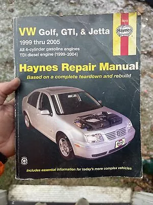 VW Golf GTI & Jetta 1999-2005 - Haynes Repair Manual (Paperback) 96018 • $8.99