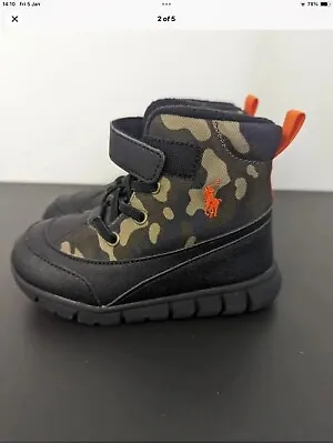 Polo Ralph Lauren Boots - Winter Camo - Size UK 9 Eu 26.5 New £80 • £34