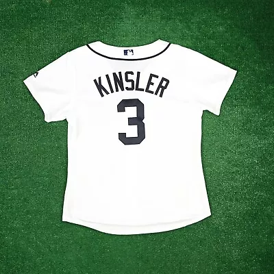 Ian Kinsler Majestic Detroit Tigers Women's Home White Cool Base Jersey • $79.99