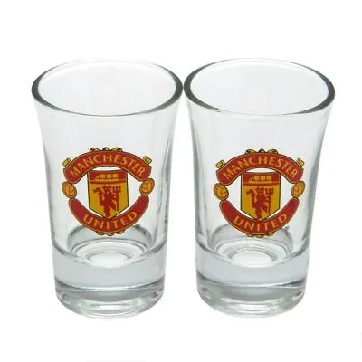 Manchester United FC Twin Pack Shot Glass Set • £9.75