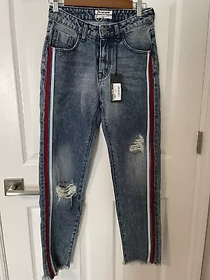 NEW! One X OneTeaspoon Else Wilde Awesome Baggies HIgh Waist Jean Size 27 • $59.50