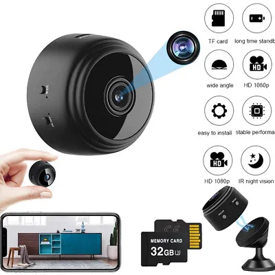 £13.99 • Buy Hidden Spy Wireless Camera 1080P WiFi MINI Magnetic IP Cam CCTV Home Security UK